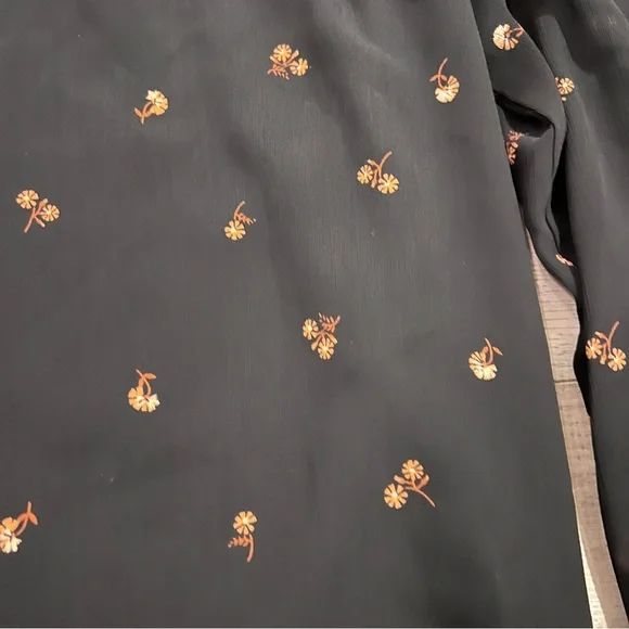 Madewell Women’s Smocked Mockneck Top Blouse Shirt XXS - Picture 3 of 10